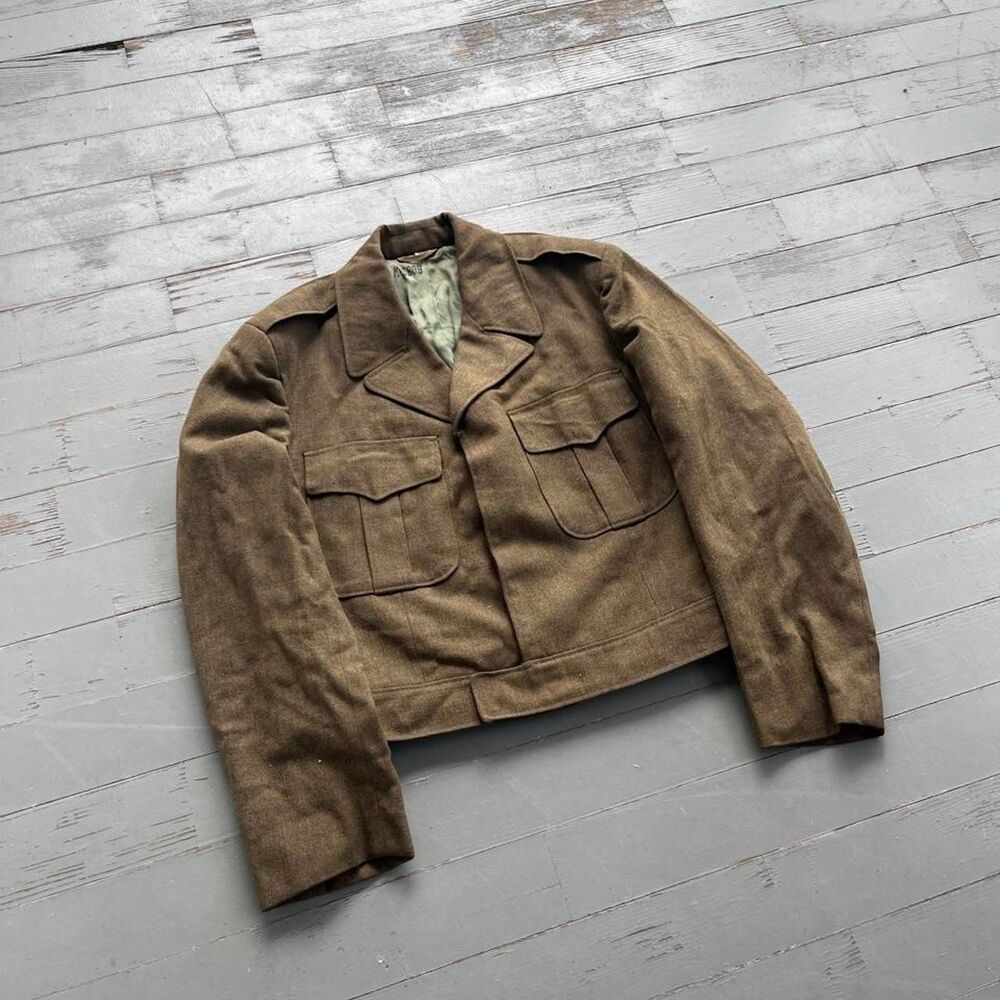 Vintage 1940s US Army WWII M-1944 Ike Cropped Jacket